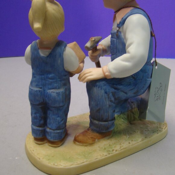 VTG Home Interiors Homco Denim Days Debbie's Dad Figurine with Tag #1515 - Picture 10 of 16